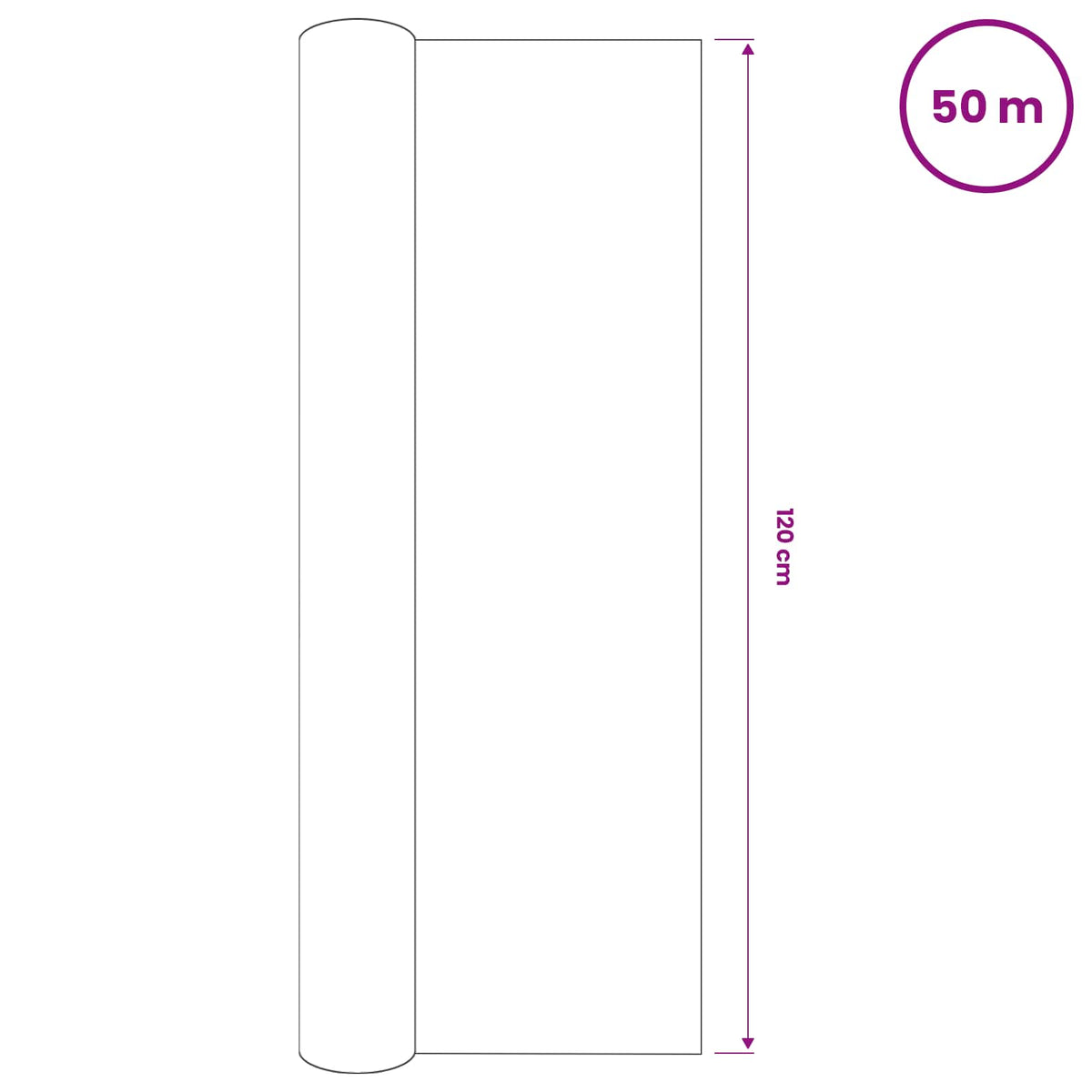 Rete per Privacy Verde 1,2x50 m in HDPE 150 g/m²