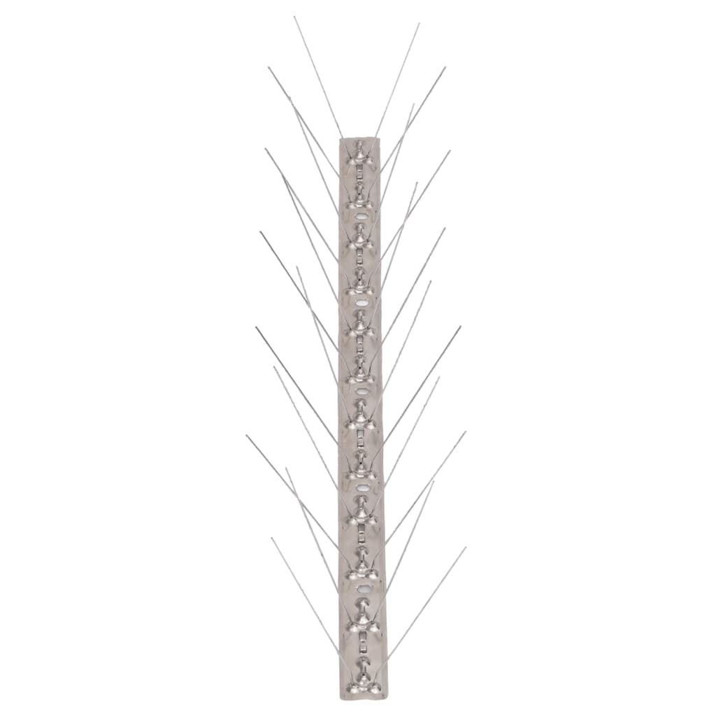 Set Dissuasori per Uccelli e Piccioni 20 pz Acciaio 4 File 10 m | homemem39
