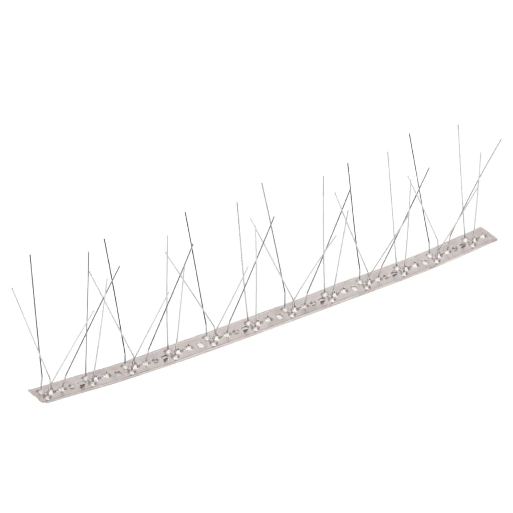 Set Dissuasori per Uccelli e Piccioni 10 pz Acciaio 5 File 5 m | homemem39