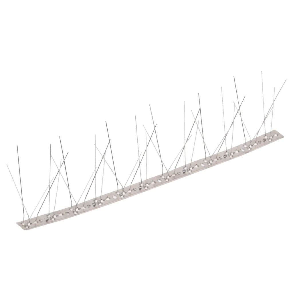 Set Dissuasori per Uccelli e Piccioni 40 pz Acciaio 5 File 20 m | homemem39