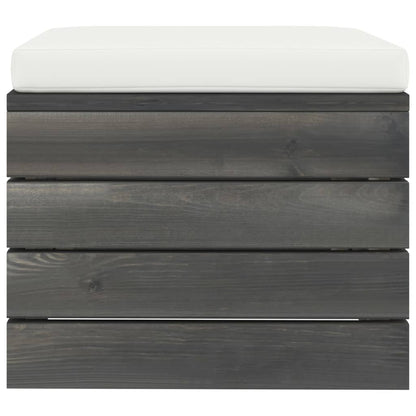 Set Divani da Giardino su Pallet 2 pz con Cuscini Massello Pino - homemem39