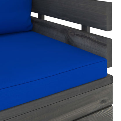 Poltrona da Giardino con Cuscini in Legno di Pino