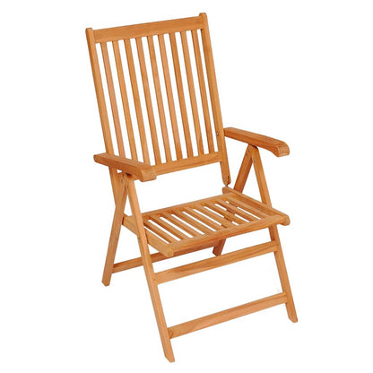 Sedie Pieghevoli 2 pz con Cuscini Rossi in Massello di Teak | homemem39