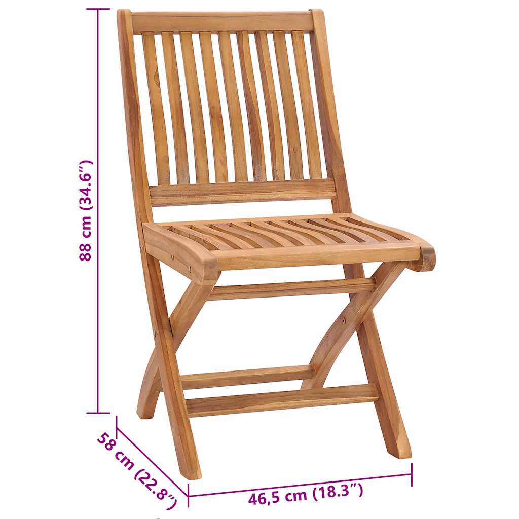 Sedie da Giardino 2 pz con Cuscini Antracite Massello di Teak - homemem39