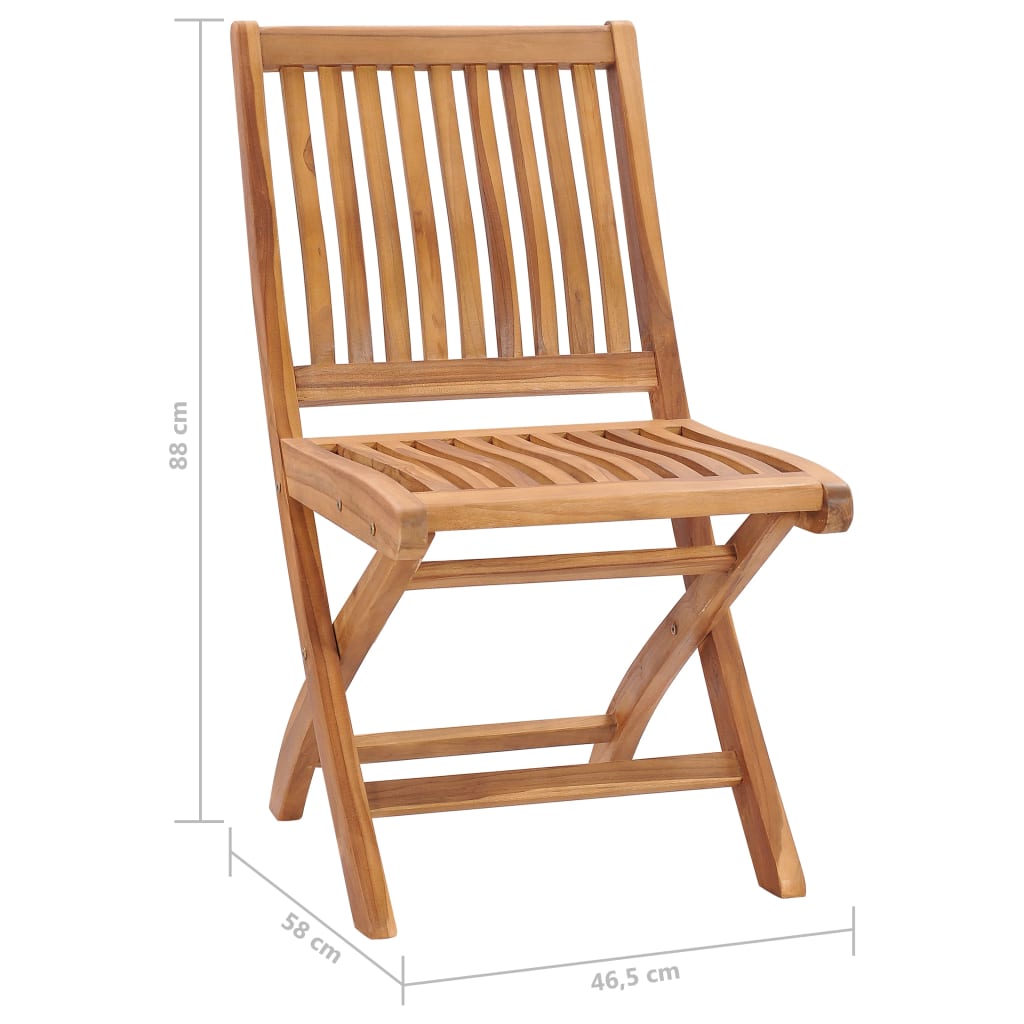 Sedie Giardino 2 pz con Cuscino Rosso a Quadri Massello di Teak - homemem39