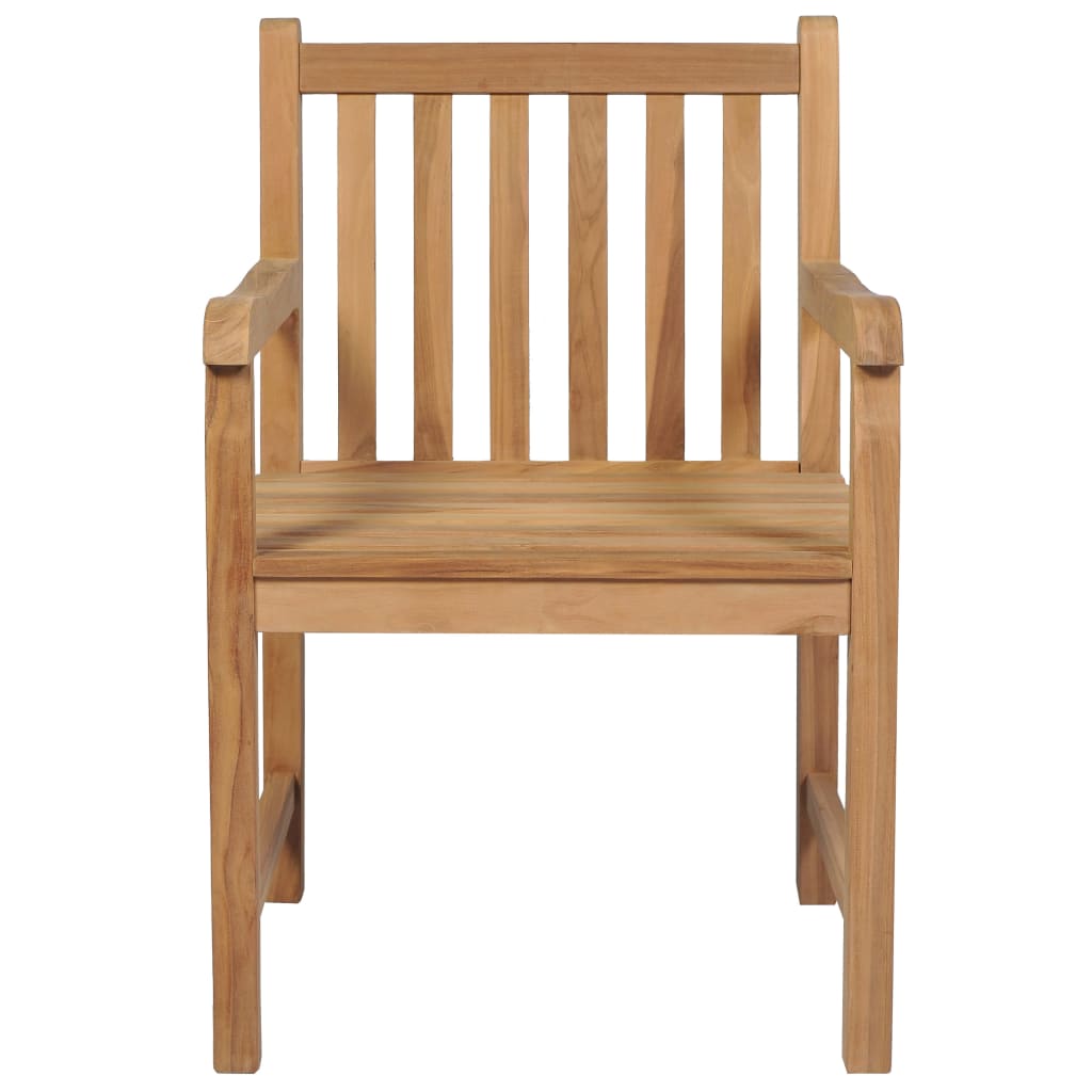 Sedie da Giardino 2 pz con Cuscini Azzurro in Massello di Teak | homemem39