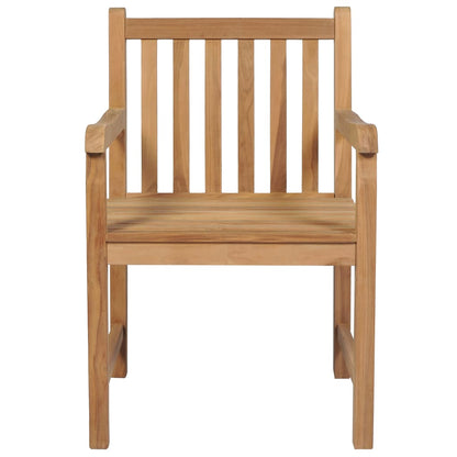 Sedie da Giardino 2 pz con Cuscini Azzurro in Massello di Teak | homemem39