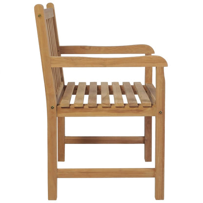 Sedie da Giardino 2 pz con Cuscini Azzurro in Massello di Teak | homemem39