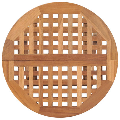 Set da Pranzo Giardino Pieghevole 3 pz Cuscino Massello di Teak - homemem39