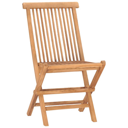 Set da Pranzo Giardino Pieghevole 3 pz Cuscino Massello di Teak - homemem39