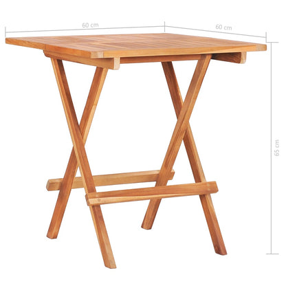 Set da Bistrot 3 pz con Cuscini Verde Brillante Legno di Teak - homemem39
