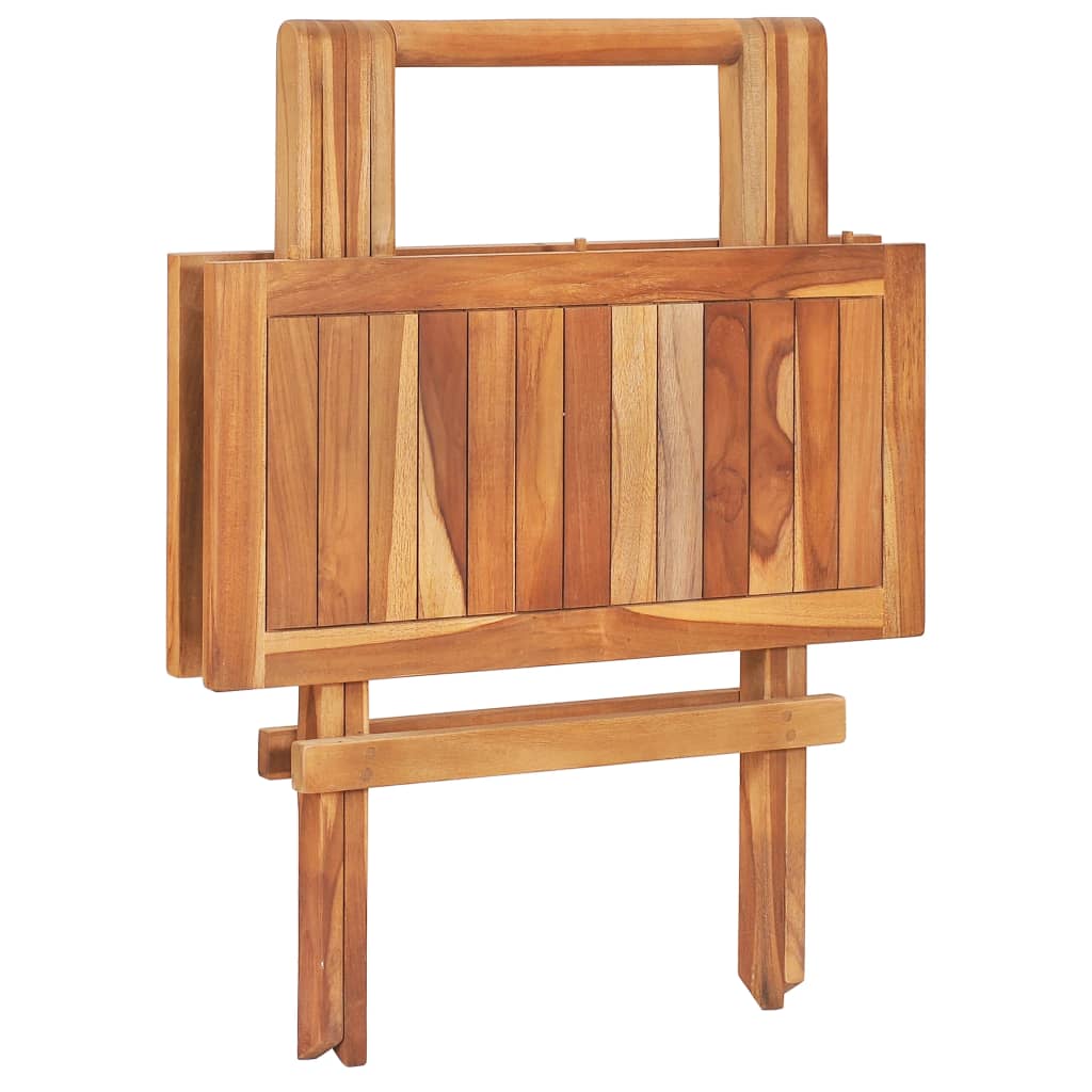 Set da Bistrot 3 pz con Cuscini Antracite in Massello di Teak | homemem39