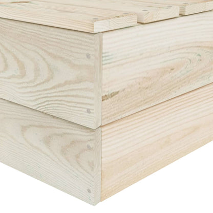 Divano da Giardino a 2 Posti su Pallet Legno Abete Impregnato - homemem39