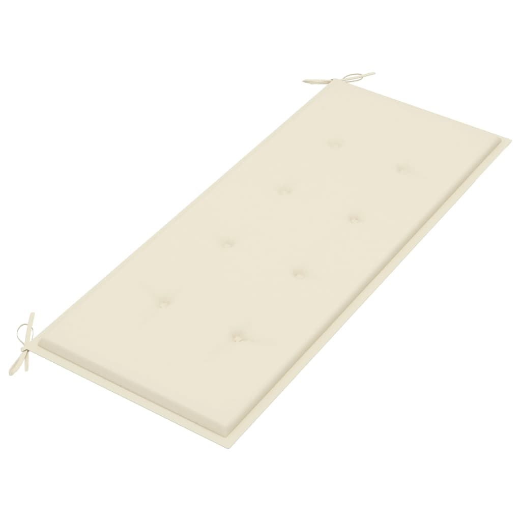 Panca da Giardino con Cuscino 120 cm in Massello di Acacia | homemem39