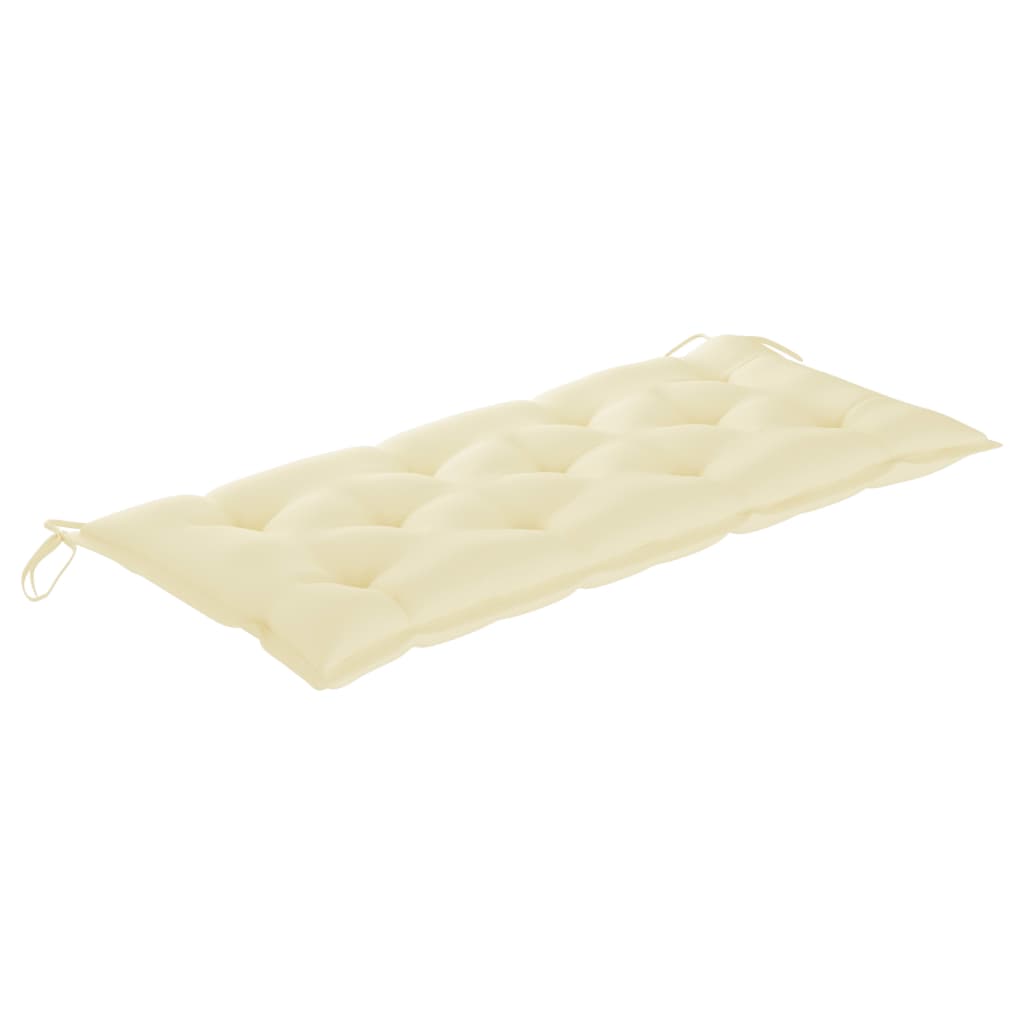 Panca da Giardino con Cuscino 120 cm in Massello di Acacia | homemem39