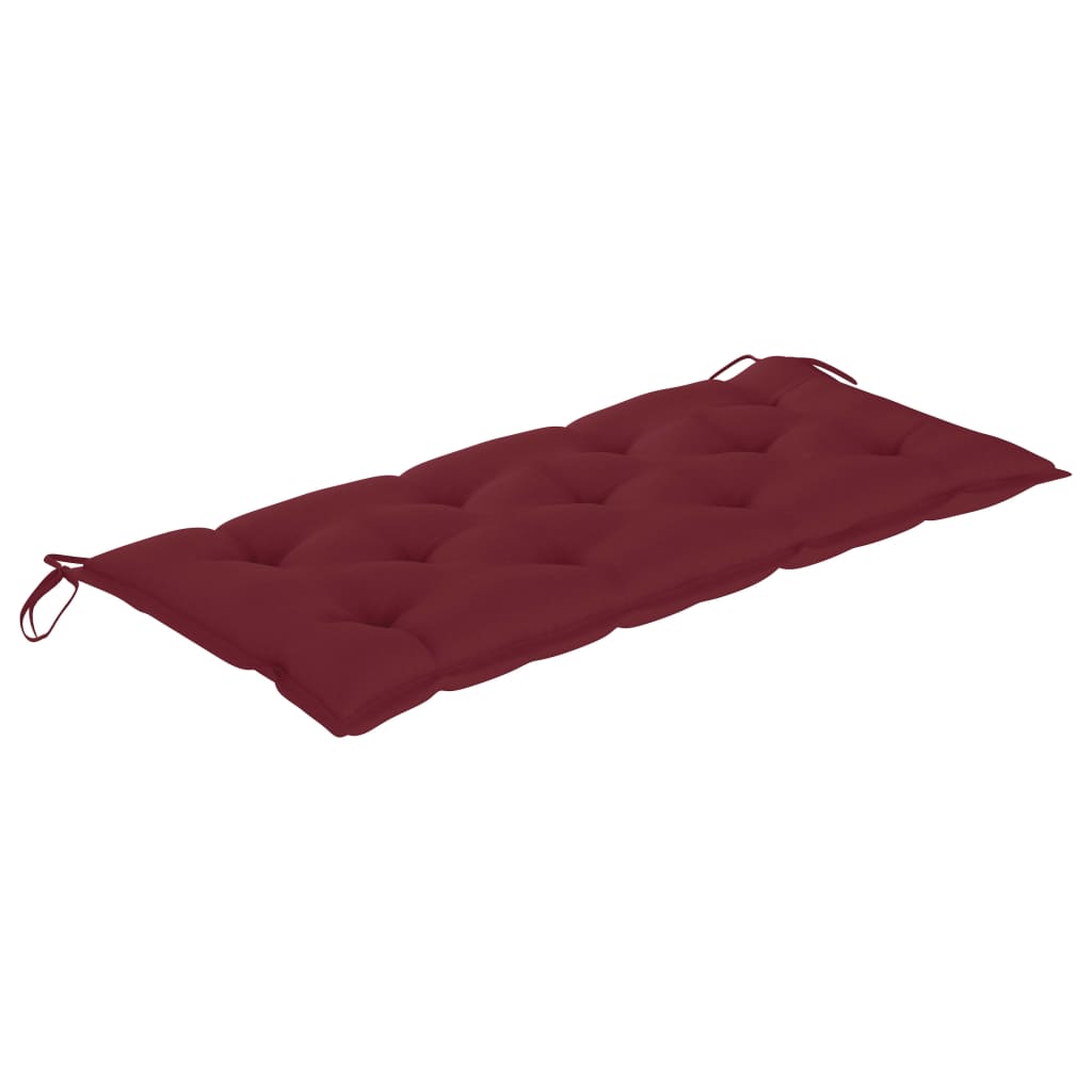 Panca da Giardino con Cuscino 120 cm in Massello di Acacia | homemem39