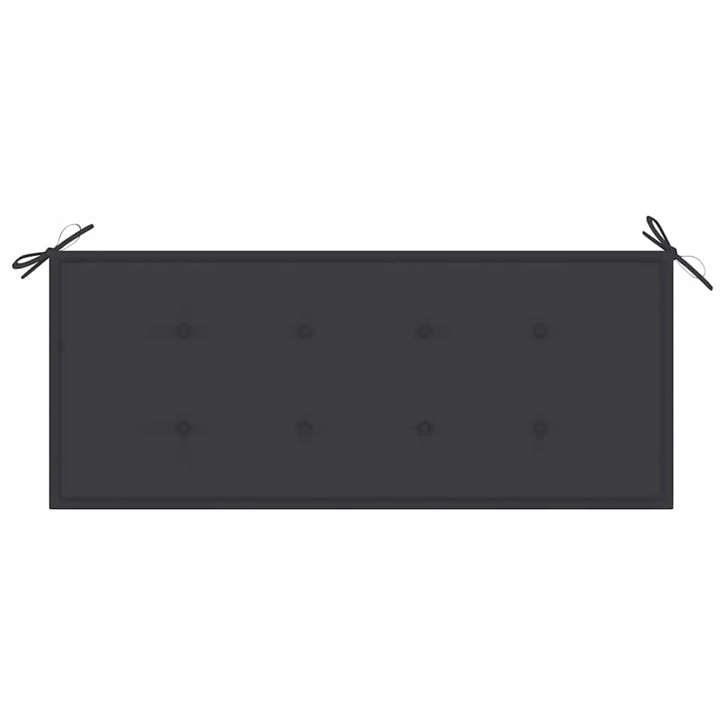 Panca da Giardino Pieghevole con Cuscino 118 cm in Bambù | homemem39