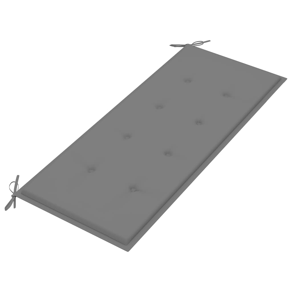 Panca da Giardino Pieghevole con Cuscino 118 cm in Bambù | homemem39