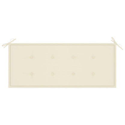 Panca da Giardino Pieghevole con Cuscino 118 cm in Bambù | homemem39