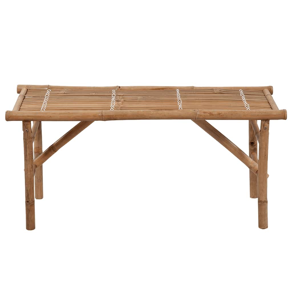 Panca da Giardino Pieghevole con Cuscino 118 cm in Bambù | homemem39