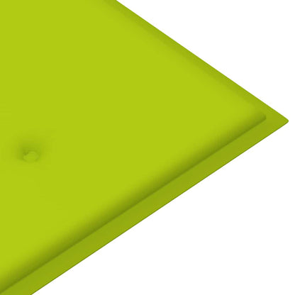Panca da Giardino Pieghevole con Cuscino 118 cm in Bambù | homemem39