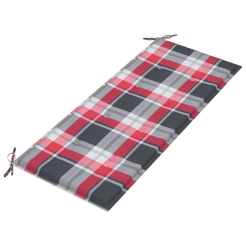 Panca da Giardino Pieghevole con Cuscino 118 cm in Bambù | homemem39