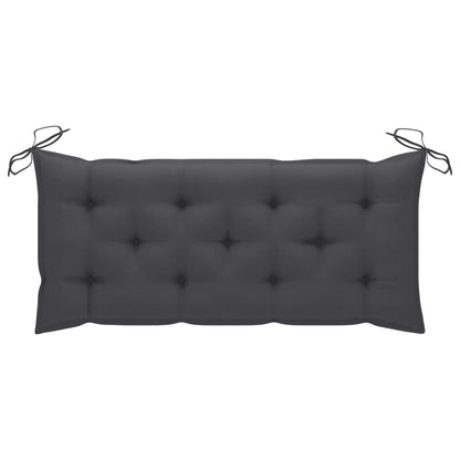 Panca da Giardino Pieghevole con Cuscino 118 cm in Bambù | homemem39