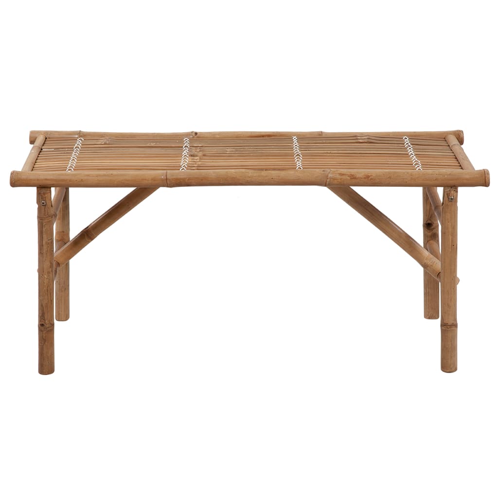 Panca da Giardino Pieghevole con Cuscino 118 cm in Bambù | homemem39