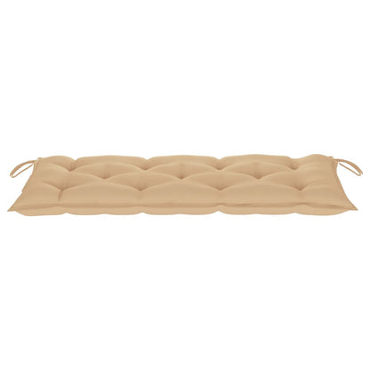 Panca da Giardino Pieghevole con Cuscino 118 cm in Bambù | homemem39