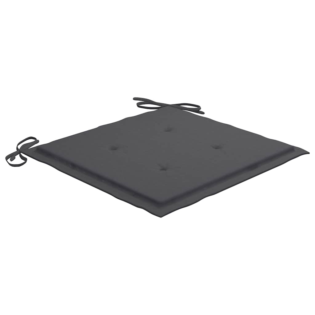 Set da Pranzo da Giardino 5 pz Pieghevole con Cuscini in Bambù
