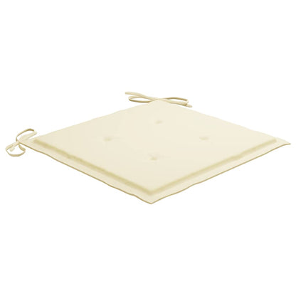 Set da Pranzo da Giardino 5 pz Pieghevole con Cuscini in Bambù | homemem39