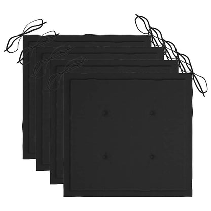 Set da Pranzo da Giardino 5 pz Pieghevole con Cuscini in Bambù - homemem39