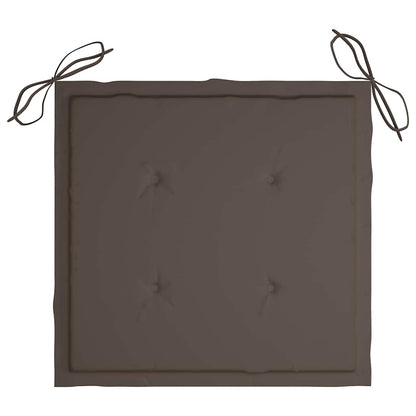 Set da Pranzo da Giardino 5 pz Pieghevole con Cuscini in Bambù | homemem39