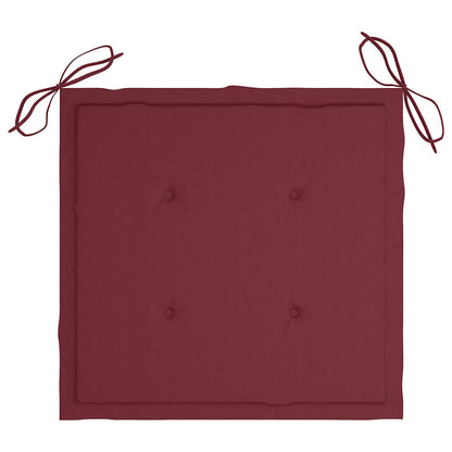 Set da Pranzo da Giardino 5 pz Pieghevole con Cuscini in Bambù | homemem39