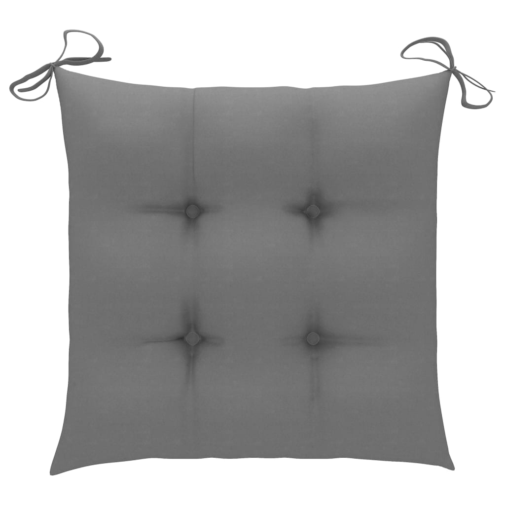 Set da Pranzo da Giardino 5 pz Pieghevole con Cuscini in Bambù | homemem39