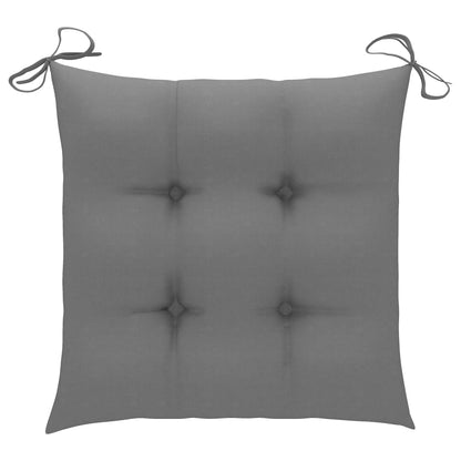 Set da Pranzo da Giardino 5 pz Pieghevole con Cuscini in Bambù | homemem39