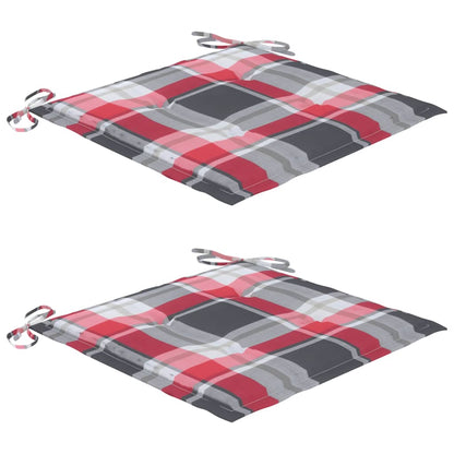 Sedie da Giardino Pieghevoli 2 pz con Cuscini in Bambù - homemem39