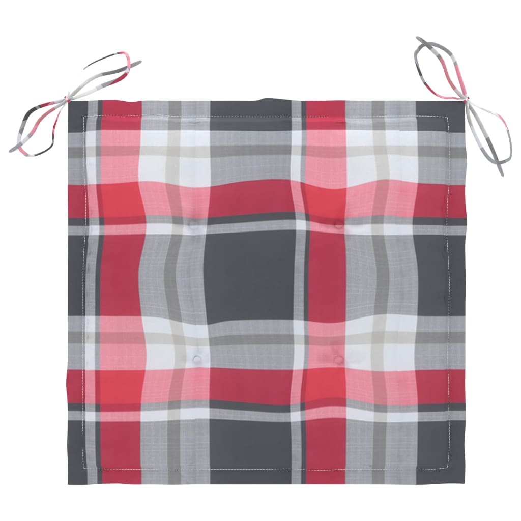 Sedie da Giardino Pieghevoli 2 pz con Cuscini in Bambù - homemem39