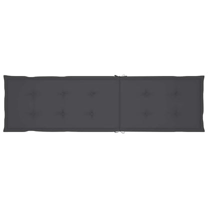 Sdraio da Esterni con Poggiapiedi e Cuscino Massello d'Acacia - homemem39