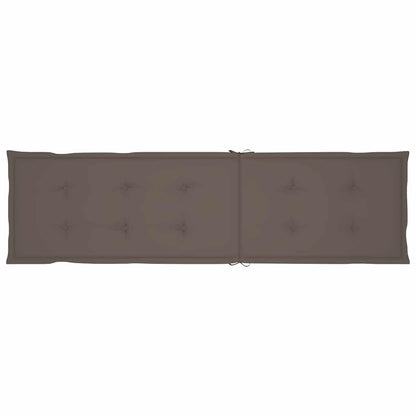 Sdraio da Esterni con Poggiapiedi e Cuscino Massello di Acacia - homemem39