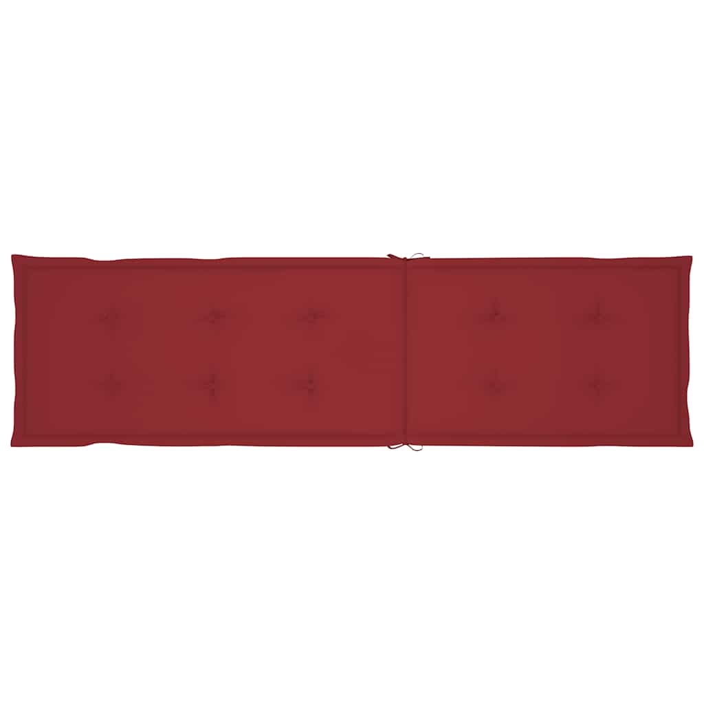 Sdraio da Esterni con Poggiapiedi e Cuscino Massello di Acacia