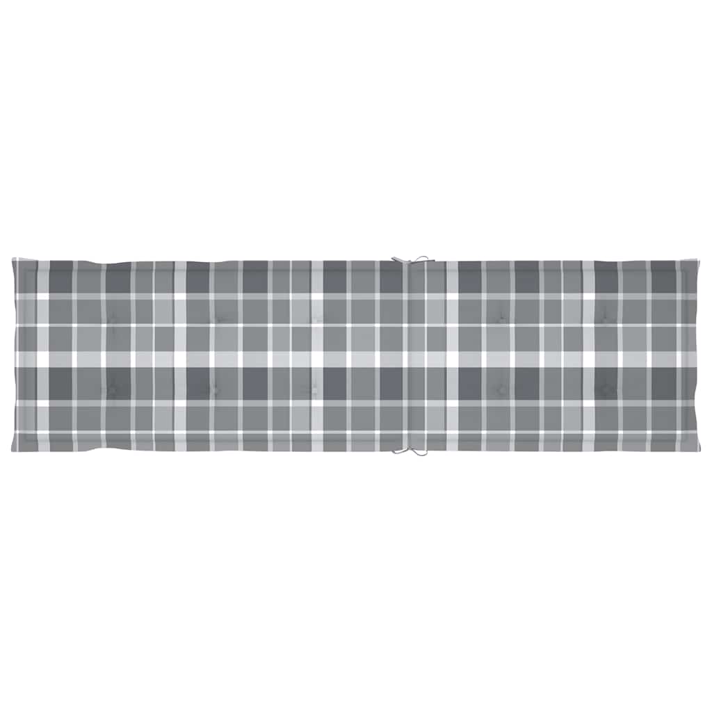 Sdraio da Esterni con Poggiapiedi e Cuscino Massello di Acacia