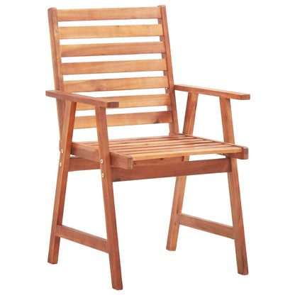 Outdoor Dining Chairs with Cushions 2 pcs Solid Acacia