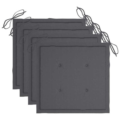 Sedie da Pranzo da Esterni con Cuscini 3 pz Massello di Acacia - homemem39