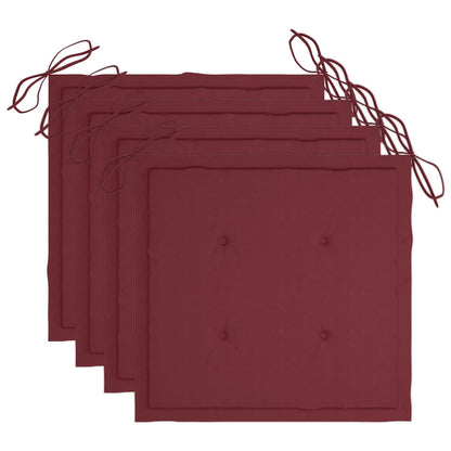 Sedie da Pranzo da Esterni con Cuscini 3 pz Massello di Acacia - homemem39