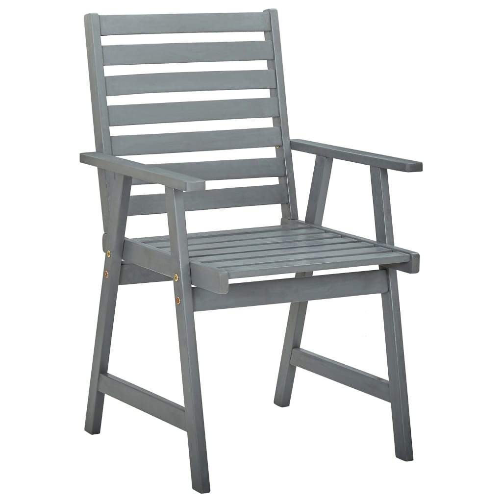 Outdoor Dining Chairs with Cushions 2 pcs Solid Acacia