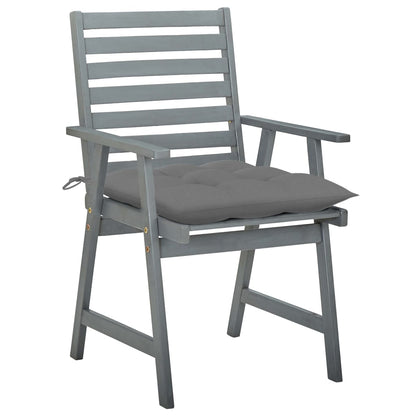 Outdoor Dining Chairs with Cushions 2 pcs Solid Acacia