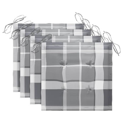 Sedie da Giardino Pieghevoli 4pz con Cuscini in Massello Acacia - homemem39