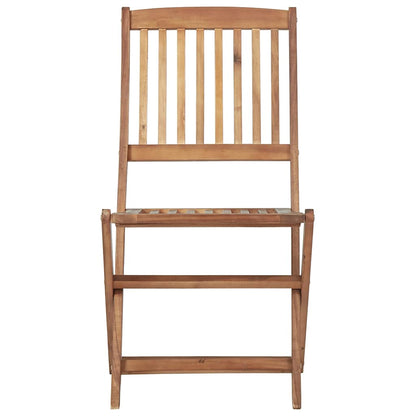Sedie da Giardino Pieghevoli 2 pz con Cuscini Massello Acacia | homemem39