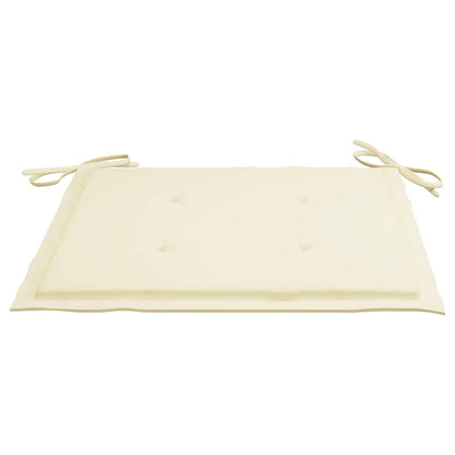 Sedie da Giardino Pieghevoli 4 pz con Cuscini Massello Acacia - homemem39